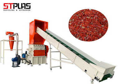 SUS304 Material Long Lifetime Plastic Grinder Machinery with PVC Belt Conveyor