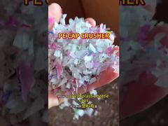 Plastikowe nakrętki do butelek LDPE do wody pitnej – 200-300 kg/h Kruszenie tworzyw sztucznych na małą skalę