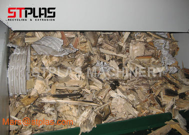 Podwójny wał z tworzywa sztucznego metalu Opona gumowa odpadów Elektroniczny złom Shredder Machine