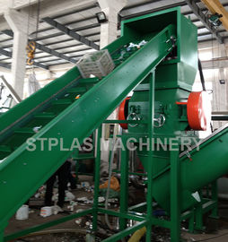 Broken Cleaning Pet Bottle Washing Machine , Blue Bucket Plastic Washing Line