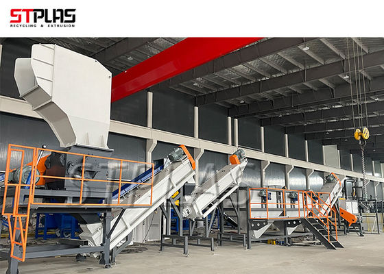 Linia myjąca HDPE SUS304 156kW 1000kg/H do bębnów/butelek/koszy/beczek