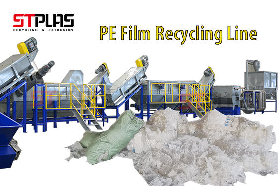 Linia do prania folii LDPE Rolnictwo Pe Maszyna do recyklingu tworzyw sztucznych 1000 kg / h